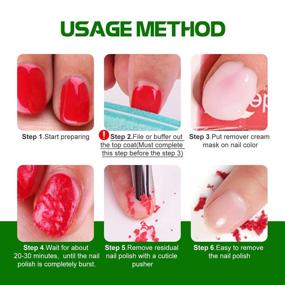 img 3 attached to 💅 Clara Colors Gel Nail Removal Cream Mask - Easy & Effective No-Soaking No-Burning Method for Removing Gel Nail Polish - 8.3 FL.OZ