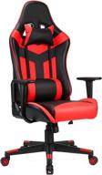 🎮 acethrone reclining ergonomic gaming chair for adults - big and tall, high back, armrest, adjustable office computer chair with headrest (black/red) логотип