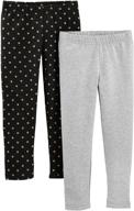 carters toddler girls' leggings - easy and affordable joyful clothing logo