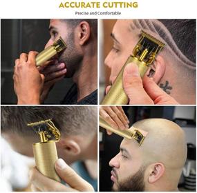 img 2 attached to 💇 Get a Professional look with the Gold Professional Electric Pro Li Outliner- close cutting, baldheaded hair clippers for barber grooming, cordless & rechargeable T-blade trimmer for beard shaver and precise haircutting