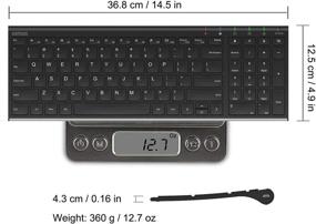 img 2 attached to Arteck Ультратонкая Беспроводная Клавиатура с Цифровой Клавиатурой - 2.4G Нержавеющая Cталь 🖥️ Полноразмерная Клавиатура для Компьютера/Рабочего Стола/ПК/Ноутбука/Surface/Смарт ТВ - Встроенный Перезаряжаемый Аккумулятор - Cовместима c Windows 10/8/7.