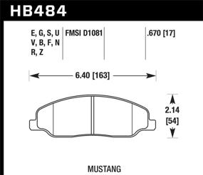 img 1 attached to Hawk Performance HB484F 670 Керамический Тормозной Колодки