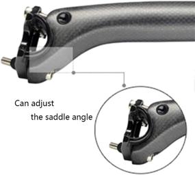 img 4 attached to 🚵 Alfa Pasca Carbon Fiber Dropper Seatpost for Mountain and Road Bikes - 3K Glossy/Matte Finish in Sizes 27.2/30.8/31.6