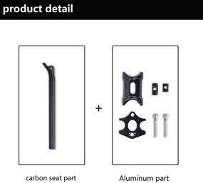 img 2 attached to 🚵 Alfa Pasca Carbon Fiber Dropper Seatpost for Mountain and Road Bikes - 3K Glossy/Matte Finish in Sizes 27.2/30.8/31.6