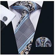 👔 dubulle gold necktie set: elevate your style with matching hankerchief and cufflinks logo