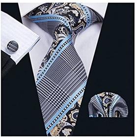 img 4 attached to 👔 Dubulle Gold Necktie Set: Elevate Your Style with Matching Hankerchief and Cufflinks