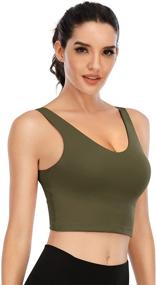 img 1 attached to 🏋️ Padded Sports Women's Workout Apparel