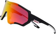 brzsacr cycling glasses: enhanced visibility with 2 interchangeable lenses in protective case logo