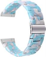 chofit resin bracelet compatible with fitbit versa 3/sense band for women logo