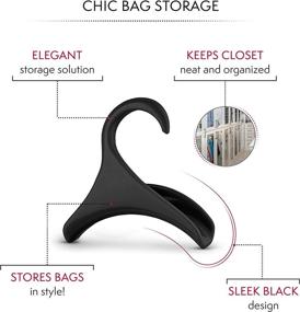 img 1 attached to 👜 Bag-a-Vie Handbag Hanger Hook: Get Organized with this Durable Closet Purse Hanger (3 Pack)