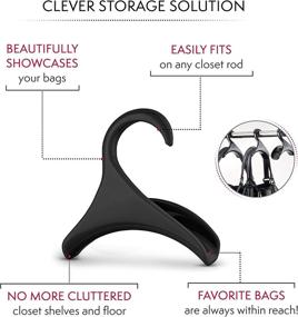 img 3 attached to 👜 Bag-a-Vie Handbag Hanger Hook: Get Organized with this Durable Closet Purse Hanger (3 Pack)