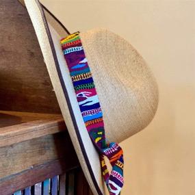 img 1 attached to 🌈 Authentic Handwoven Cotton Accessories: Belt, Strap, Hat Band | Vibrant Multi-Color Design | Wrap Around Style | Handmade in Guatemala