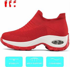 img 3 attached to Walking Sneakers Fashion Lightweight Platform Women's Shoes in Athletic