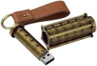 💾 antique gold cryptex usb flash drive with 64 gb storage logo