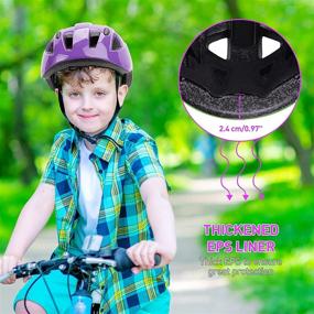 img 3 attached to 🚲 Child Multi-Sport Safety Helmet for Kids Ages 3-8 - Ideal for Biking, Cycling, Skating, and Scooting - Boys and Girls