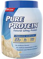 🍨 vanilla cream pure protein 100% whey protein - 1.6lb tub logo