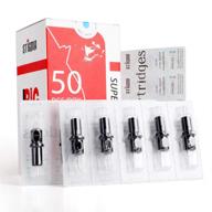 💉 super value pack of 50 stigma #12(7rl) disposable tattoo needle cartridges for tattoo artists - round liner with membrane safety cartridges - en05-50-1207rl logo