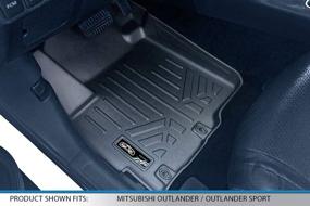 img 3 attached to MAXLINER Floor Mats 2 Row 🚗 Liner Set | Black 2011-2021 Mitsubishi Outlander Sport