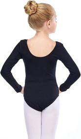 img 3 attached to 👗 Ruhakslen Ballet Leotard - Long Sleeve Basic Leotard for Girls, Toddlers, and Kids