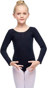 img 4 attached to 👗 Ruhakslen Ballet Leotard - Long Sleeve Basic Leotard for Girls, Toddlers, and Kids