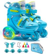 adjustable roller skates with light-up wheels for girls & boys (ages 3-9) – roller skates with illuminating wheels logo