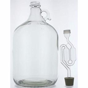 img 1 attached to 🍷 FastRack 1 gal Glass Wine Fermenter with Rubber Stopper and Airlock – Multicolor Kit for Optimal Fermentation (B014T3LHFA)