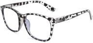 👓 feisedy vintage reading blue light blocking glasses: stylish protection for women and men - b2519 logo