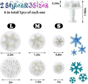 img 3 attached to Snowflake Silicone Christmas Decoration Crafting