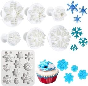 img 4 attached to Snowflake Silicone Christmas Decoration Crafting