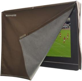 img 3 attached to 📺 A1Cover Outdoor 32-inch TV Set Cover - Scratch Resistant Liner - Protect LED Screen. Best Compatibility with Standard Mounts and Stands. Color: Tan