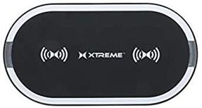 img 3 attached to ⚡️ Xtreme Digital Dual 10W QI Wireless Charging Pad for Fast Charging iOS & Android Devices - Black (XWC81013BLK)