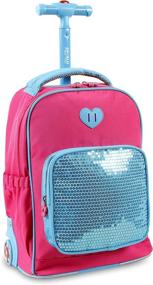 img 4 attached to Shimmering Glow: World 🎒 New York Sparkle Backpack Unveiled