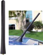 🚗 bingfu universal vehicle roof mount antenna mast: 6.3 inch rubber car antenna replacement for toyota, honda, chevrolet, nissan, ford, jeep, subaru, gmc logo