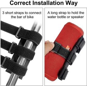 img 2 attached to 🚴 TOOVREN Bike Water Bottle Holder Speaker Mount - Upgraded Adjustable Bottle Holder for Bike - Portable Golf Cart Speaker Mount - No Screws Bike Bottle Cage