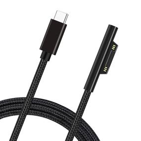 img 4 attached to Surface Connect to USB-C Charging Cable PD 15V - High-Speed Nylon Braided Adapter Cable for Surface Pro/Laptop/Book/Go - 1.8M (6 FT)