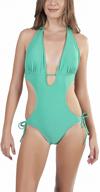 👙 women's halter monokini swimsuit by tobeinstyle - clothing and swimwear logo