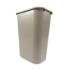 img 4 attached to 🗑️ Rubbermaid Commercial 10 Gallon Plastic Resin Deskside Wastebasket - Ideal for Office & Home, Beige