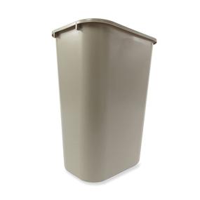 img 3 attached to 🗑️ Rubbermaid Commercial 10 Gallon Plastic Resin Deskside Wastebasket - Ideal for Office & Home, Beige