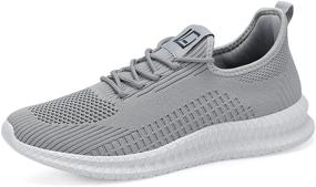 img 3 attached to LCGJR Lightweight Breathable Comfortable Sneakers Men's Shoes for Athletic