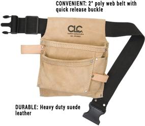 img 3 attached to 🛠️ CLC Custom Leathercraft IP489X Suede Tool Bag & Poly Web Belt: Durable 3-Pocket Solution