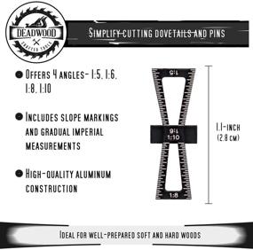 img 1 attached to 🔥 DCT Dovetail Jig Marker - 4 Angle Size Marking Gauge for Efficient Dovetail Fastener Cutting and Woodworking Projects