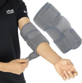 img 4 attached to Vive Elbow Brace — компрессионный рукав для тенниса — бандаж для игроков в гольф