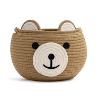 🐻 cherrynow cute bear round basket for kids - ideal for home storage logo