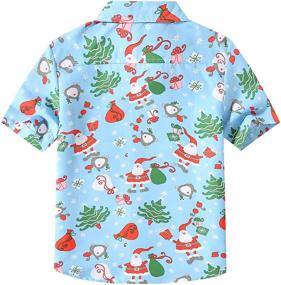 img 3 attached to 🌺 Trendy Hawaiian Christmas Shirts for Boys - SSLR Boys' Clothing Collection