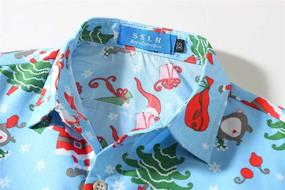 img 2 attached to 🌺 Trendy Hawaiian Christmas Shirts for Boys - SSLR Boys' Clothing Collection