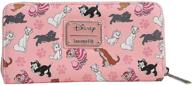 кошелек loungefly disney cats - сумка-клатч с молнией, изготовленная из искусственной кожи. логотип