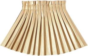 img 4 attached to 👗 WELAKEN Faux Leather Pleated Skirts for Girls, Kids, Teens, Toddlers, and Women - Pu Leather Skirts