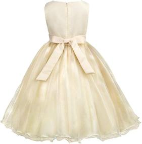 img 3 attached to 🌸 Acecharming Sequin Flower Girls' Party Dress: Stunning Bridesmaid Ball Gown for Weddings & Parties (3-10 Years)