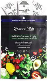 img 4 attached to 🥕 16 Packets of Zuperfresh Produce Saver: Prolong Fruit & Vegetable Lifespan, Eliminates Ethylene Gas to Prevent Over-Ripening & Spoilage