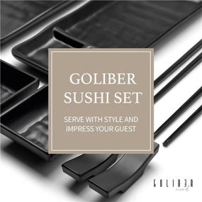 img 3 attached to 🍣 Exquisite Goliber Piece Japanese Sushi Set for Authentic Dining Experience